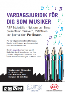 Vardagsjuridik för musiker